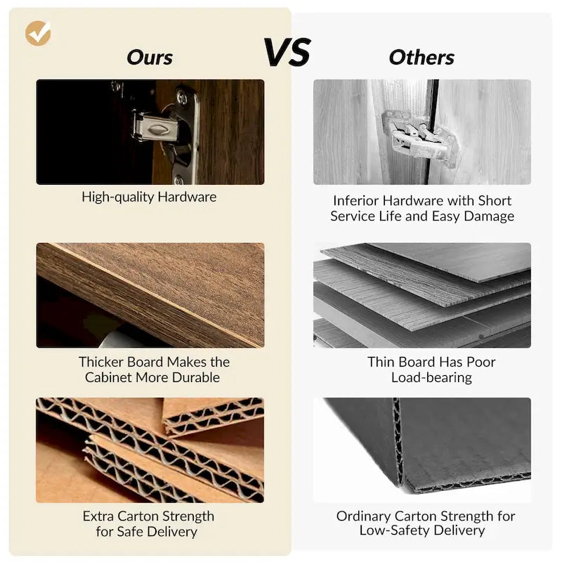 Jakob Modern 2 Doors Storage Cabinet Set with Adjustable Shelf Set of 2 By HOLALA HOME