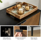 Jakob Modern 2 Doors Storage Cabinet Set with Adjustable Shelf Set of 2 By HOLALA HOME