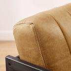 Art Leon Genuine Leather Lounge Accent Arm Chair