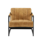 Art Leon Genuine Leather Lounge Accent Arm Chair