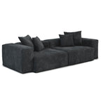 Corduroy Upholstered Deep Seat Comfy Sofa&Couches with Solid Wood Legs for Living Room