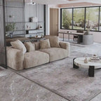 Corduroy Upholstered Deep Seat Comfy Sofa&Couches with Solid Wood Legs for Living Room