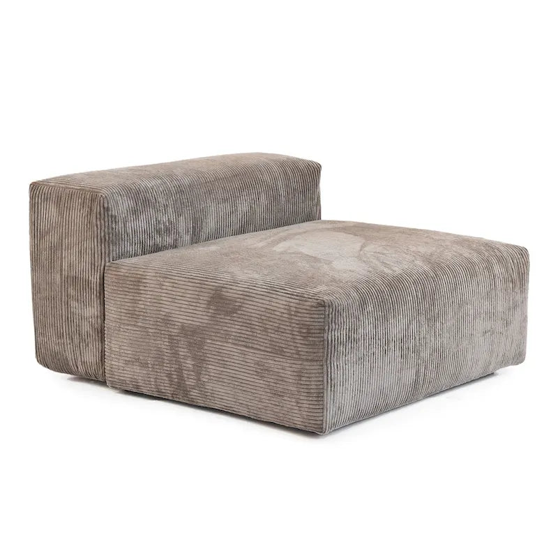 Corduroy Upholstered Deep Seat Comfy Sofa&Couches with Solid Wood Legs for Living Room