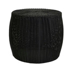 Household Essentials Handwoven Resin Barrel Side Table Storage Container