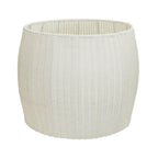 Household Essentials Handwoven Resin Barrel Side Table Storage Container