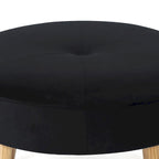 Adeco Carrington Juttersbo Round Tufted Fabric Ottoman