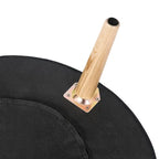 Adeco Carrington Juttersbo Round Tufted Fabric Ottoman