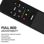 Onetan, Adjustable Bed Base with headboard, Wireless remote,Zero Gravity, Underbed Lighting, Beige
