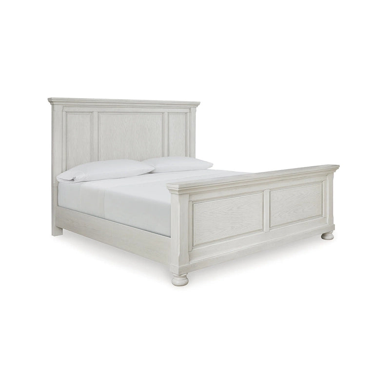 Signature Design by Ashley Robbinsdale Antique White Panel Bed
