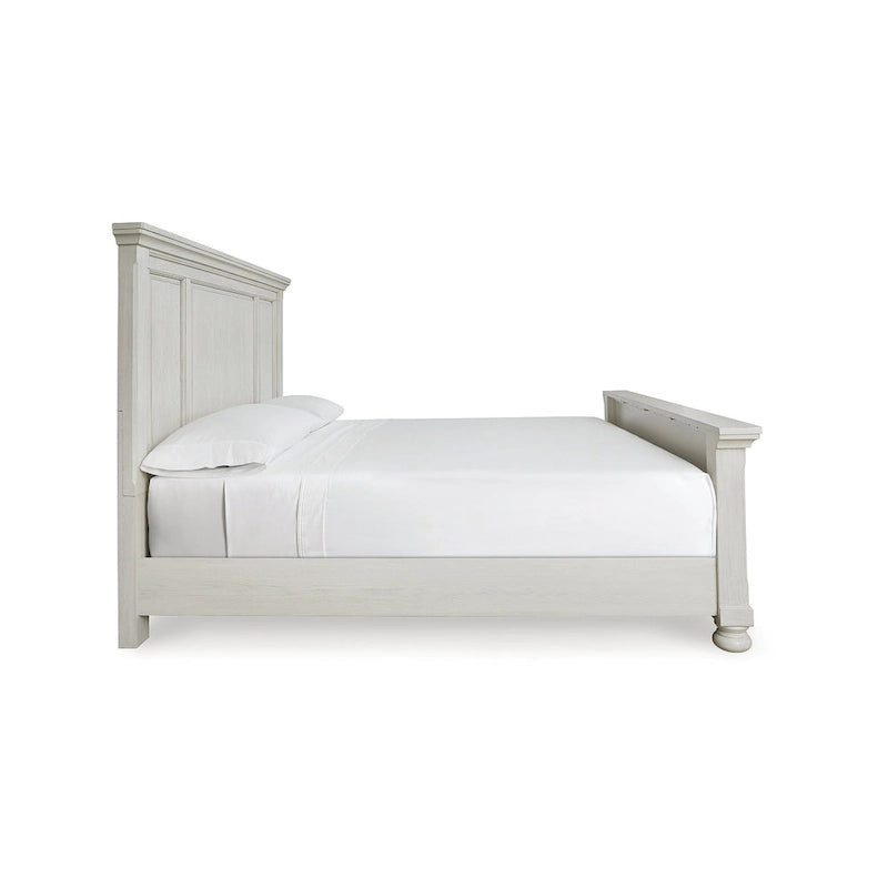 Signature Design by Ashley Robbinsdale Antique White Panel Bed