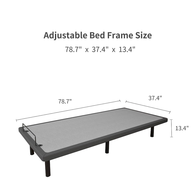 ESHINE Adjustable Bed Frame, with Massage