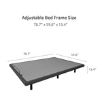 ESHINE Adjustable Bed Frame, with Massage