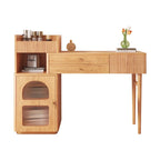 JASIWAY Vanity Set Makeup Table with 3 Drawers, Wood