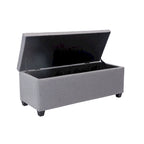 Porthos Home Ved Storage Bench, Flip Top, Fabric Upholstery
