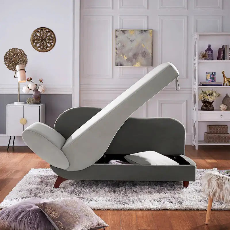 Aideen 2-tone Storage Chaise by iNSPIRE Q Modern