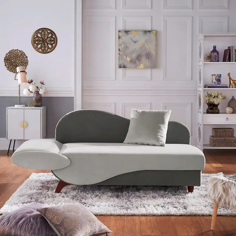 Aideen 2-tone Storage Chaise by iNSPIRE Q Modern