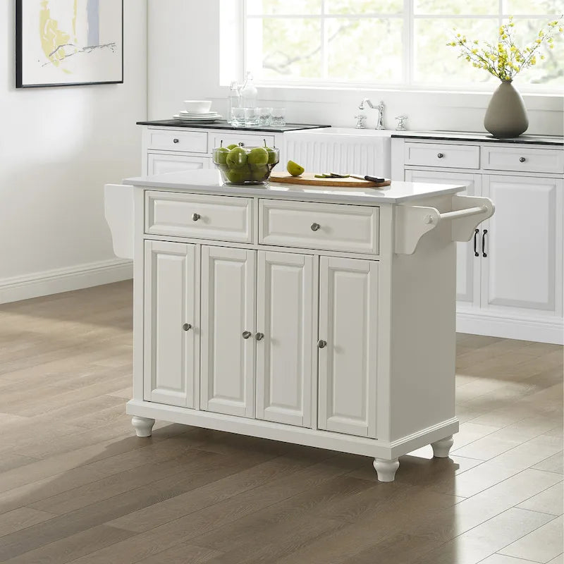 Crosley Cambridge Granite Top Full Size Kitchen Island/Cart - 51.5 W x 18 D x 36 H