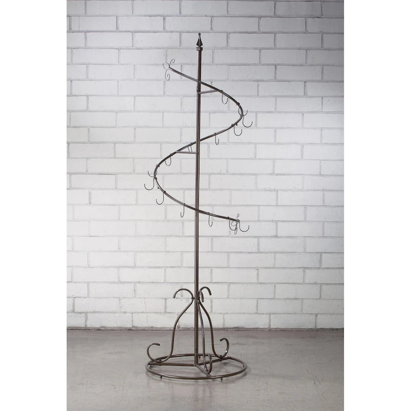 Brown Metal Classic Spiral Purse Tree