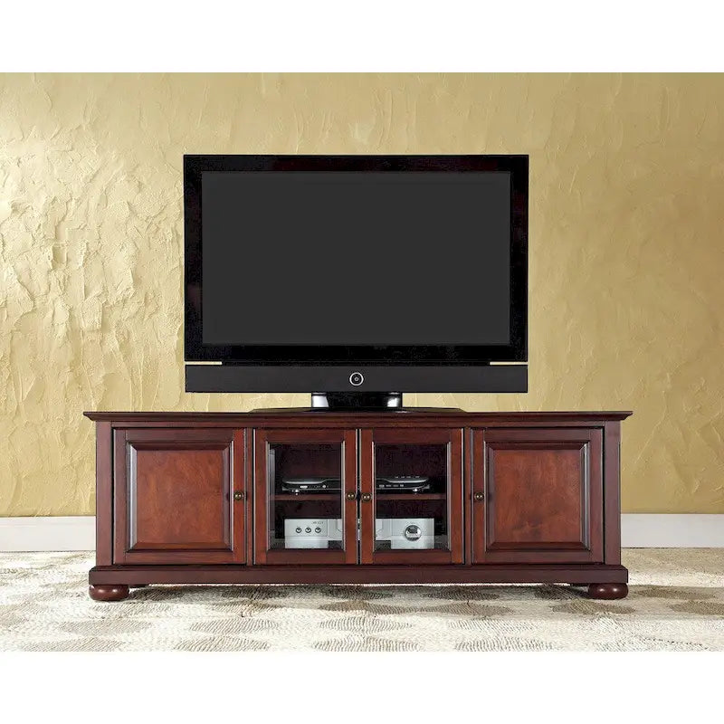 Crosley Alexandria 60-inch Low-profile Vintage Mahogany TV Stand