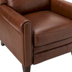 Felisa 32.48 Wide Genuine Leather Manual Recline Set of 2