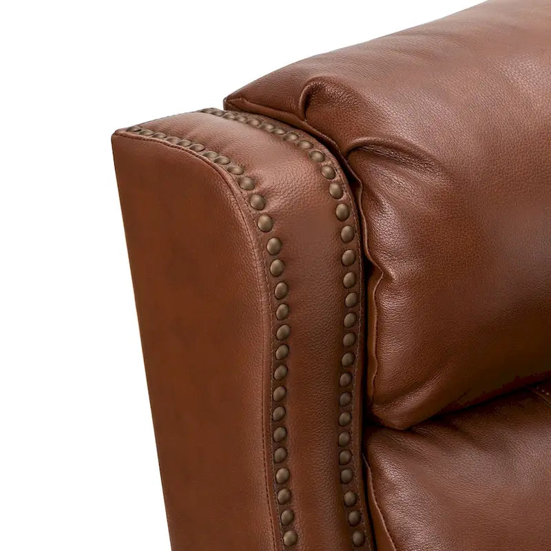 Felisa 32.48 Wide Genuine Leather Manual Recline Set of 2