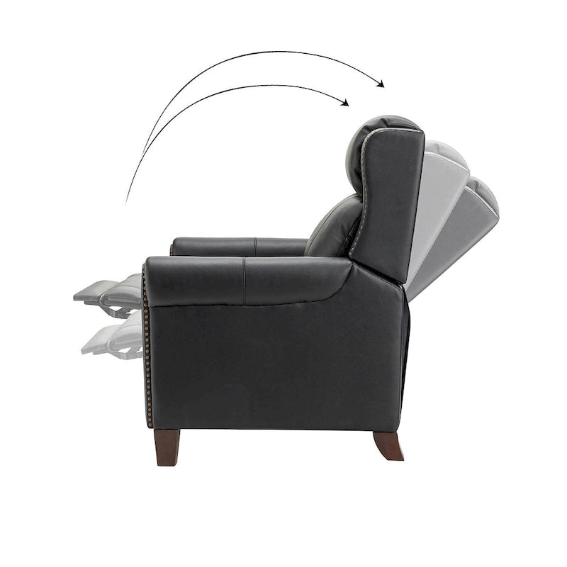 Felisa 32.48 Wide Genuine Leather Manual Recline Set of 2