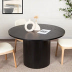 Round Fluted Pedestal Dining Table