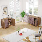 Modern Buffet Sideboard Cabinet with Storage for Dining Room (Set of 2)