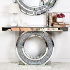 Glam Entry Console Table Mirror Accent Table