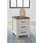 Signature Design by Ashley Darborn Gray/Brown Chairside End Table - 17.75W x 24D x 24H