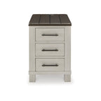 Signature Design by Ashley Darborn Gray/Brown Chairside End Table - 17.75W x 24D x 24H