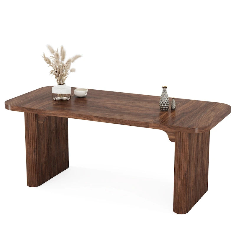 62-inch Rectangular Dining Table for 4-6, Modern Simple Kitchen Dinner Tables for Dining Room