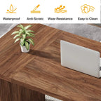 62-inch Rectangular Dining Table for 4-6, Modern Simple Kitchen Dinner Tables for Dining Room