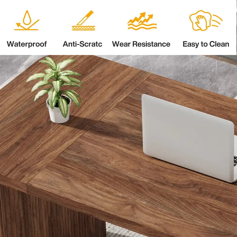 62-inch Rectangular Dining Table for 4-6, Modern Simple Kitchen Dinner Tables for Dining Room