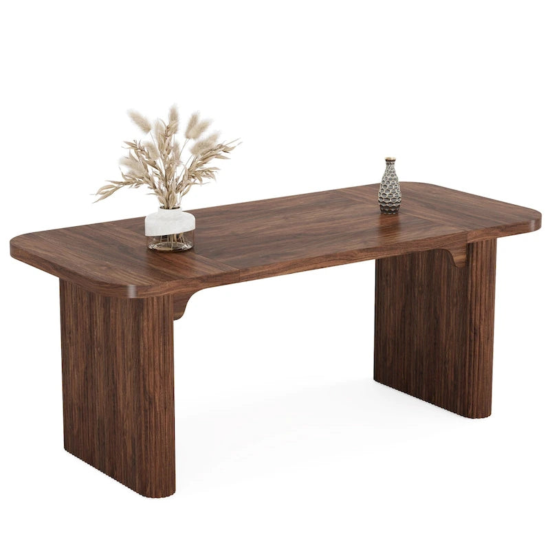 62-inch Rectangular Dining Table for 4-6, Modern Simple Kitchen Dinner Tables for Dining Room