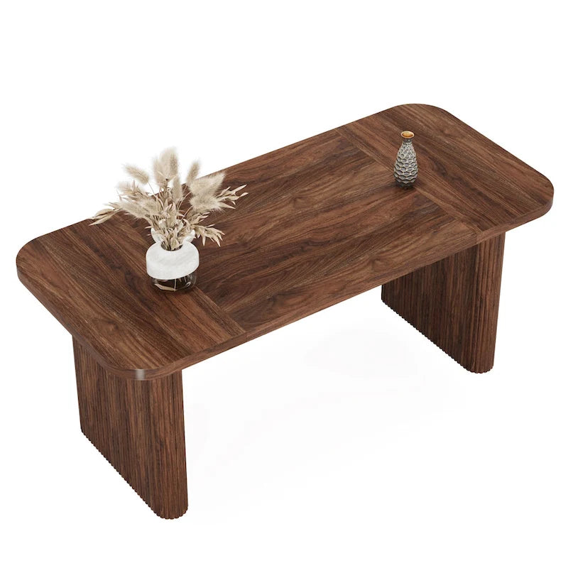 62-inch Rectangular Dining Table for 4-6, Modern Simple Kitchen Dinner Tables for Dining Room