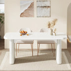 62-inch Rectangular Dining Table for 4-6, Modern Simple Kitchen Dinner Tables for Dining Room