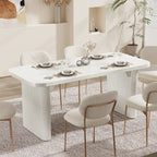 62-inch Rectangular Dining Table for 4-6, Modern Simple Kitchen Dinner Tables for Dining Room