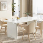 62-inch Rectangular Dining Table for 4-6, Modern Simple Kitchen Dinner Tables for Dining Room