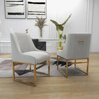 SEYNAR Contempoary Velvet Dining Chair with Metal Frame Legs, set of 8