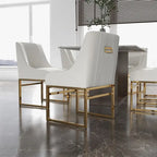 SEYNAR Contempoary Velvet Dining Chair with Metal Frame Legs, set of 8