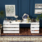 Makeup Table Chic Vanity Dresser Combo: Spacious Multi-Drawer Design