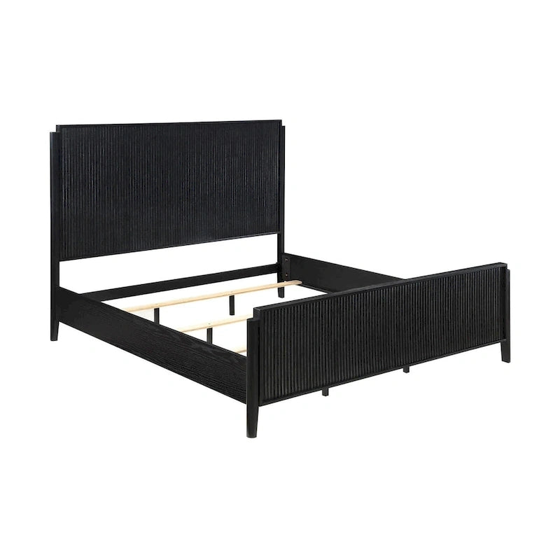 Mason Black Panel Bed