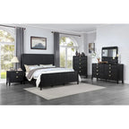 Mason Black Panel Bed