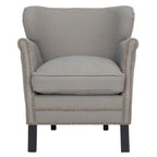 SAFAVIEH Corie Brown Club Chair - 26.6 x 28.9 x 29.3 - 27Wx29Dx29H