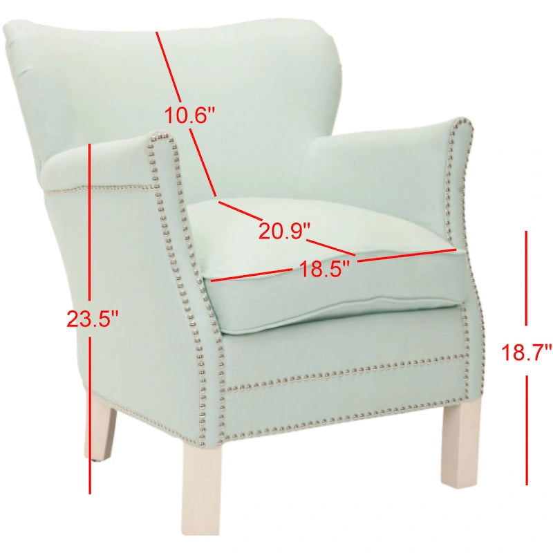 SAFAVIEH Corie Brown Club Chair - 26.6 x 28.9 x 29.3 - 27Wx29Dx29H