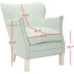 SAFAVIEH Corie Brown Club Chair - 26.6 x 28.9 x 29.3 - 27Wx29Dx29H