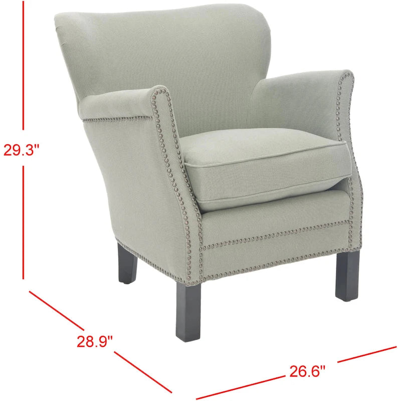 SAFAVIEH Corie Brown Club Chair - 26.6 x 28.9 x 29.3 - 27Wx29Dx29H