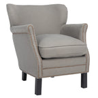 SAFAVIEH Corie Brown Club Chair - 26.6 x 28.9 x 29.3 - 27Wx29Dx29H