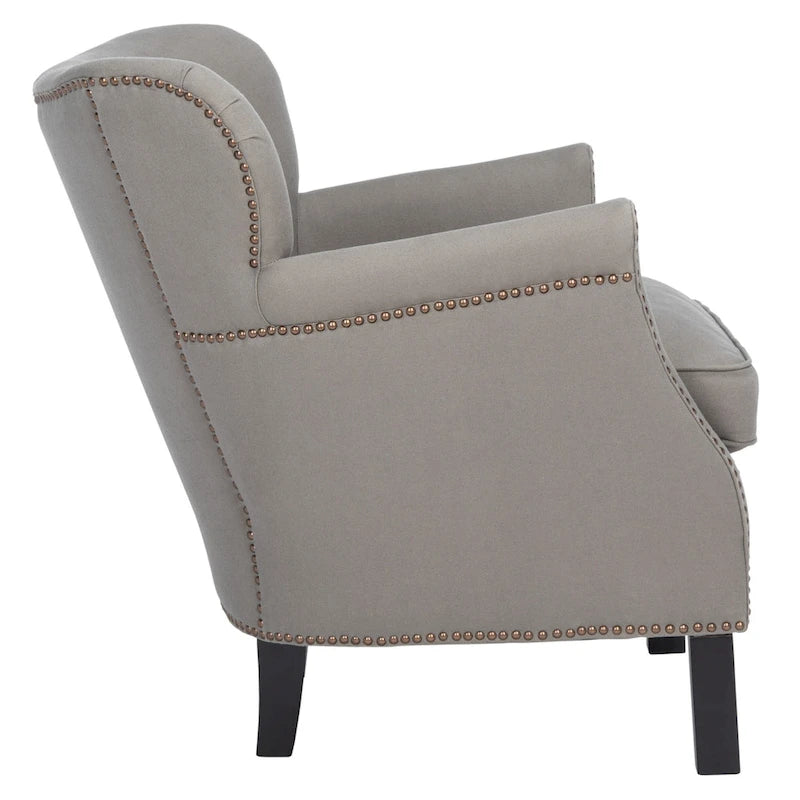 SAFAVIEH Corie Brown Club Chair - 26.6 x 28.9 x 29.3 - 27Wx29Dx29H